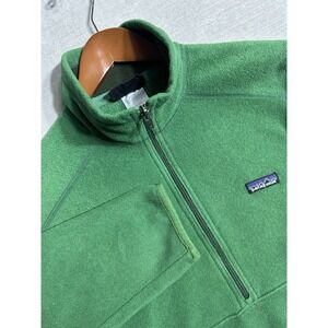 Vintage Patagonia Synchilla Marsupial 1/2 Zip Fleece Pullover Men's Small Green